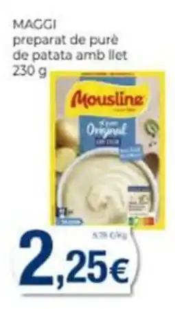 Supermercats Jespac Maggi preparat de purè de patata amb llet oferta