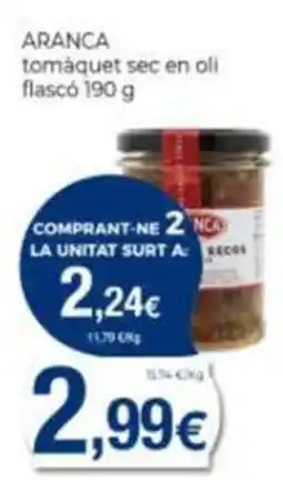 Supermercats Jespac Aranca tomàquet sec en oli oferta