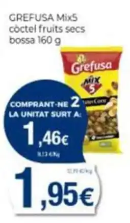 Supermercats Jespac Grefusa mix5 còctel fruits secs oferta