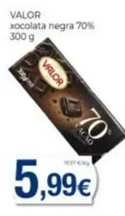 Supermercats Jespac Valor xocolata negra 70% oferta