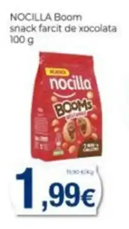 Supermercats Jespac nocilla boom snack farcit de xocolata oferta