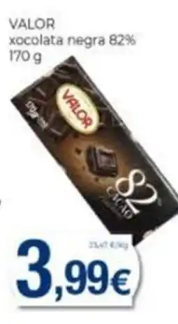 Supermercats Jespac Valor xocolata negra 82% oferta