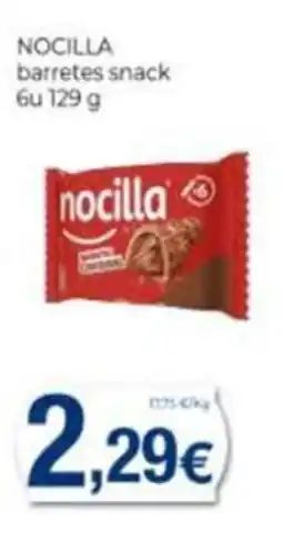 Supermercats Jespac nocilla barretes snack oferta