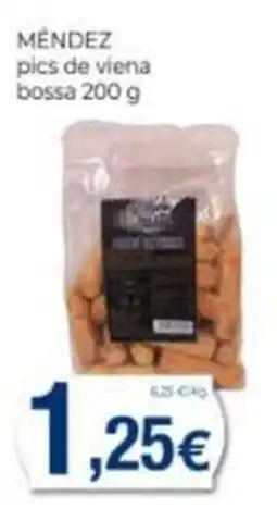 Supermercats Jespac Méndez pics de viena bossa oferta