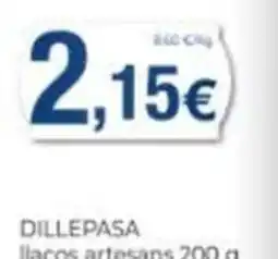 Supermercats Jespac Dillepasa llacos artesans oferta
