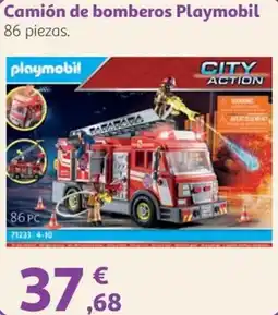 Alcampo Playmobil camión de bomberos oferta