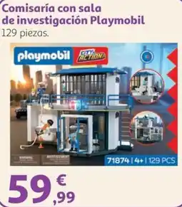 Alcampo Playmobil comisaría con sala de investigación oferta