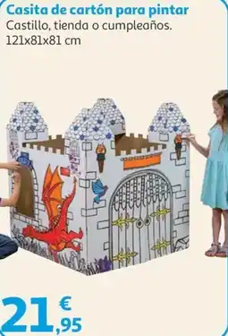 Alcampo Casita de cartón para pintar oferta