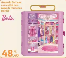 Alcampo Barbie armario de luxe con estilo con ropa de muñecas barbie oferta