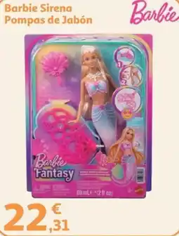 Alcampo Barbie Sirena Pompas de Jabón oferta