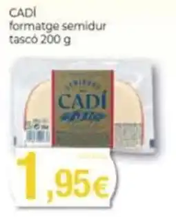 Supermercats Jespac Cadí formatge semidur oferta