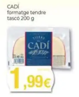 Supermercats Jespac Cadí formatge tendre tascó oferta