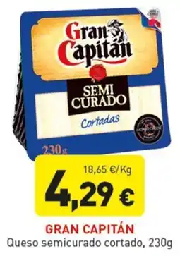 Hiperber Gran Capitán queso semicurado cortado oferta