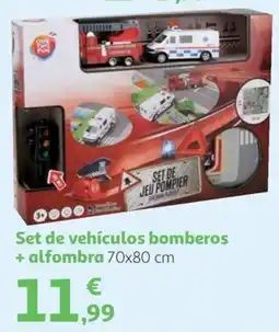 Alcampo One Two Fun set de vehículos bomberos oferta
