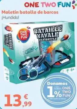 Alcampo One Two Fun maletín batalla de barcos oferta