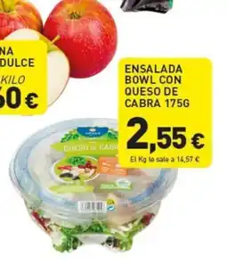Hiperber Ensalada bowl con queso de cabra oferta