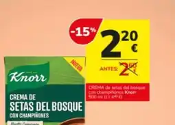 Consum Knorr - crema de setas del bosque oferta