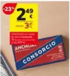 Consum Dia - anchoas con arequipe de cocina conservas oferta
