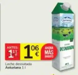 Consum La asturiana - leche desnatada oferta