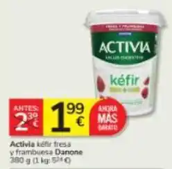 Consum Danone - activia kefir fresa y frambuesa oferta