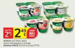 Consum Danone - activia con fresa oferta
