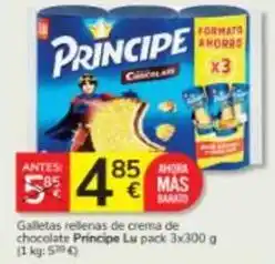 Consum Lu - galletas rellenas de crema de chocolate oferta