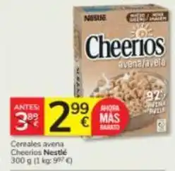 Consum Nestlé - cereales avena cheerios oferta