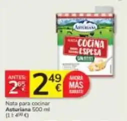 Consum La asturiana - nata para cocinar oferta