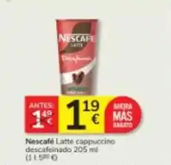 Consum Nescafé - latte cappuccino descafeinado oferta