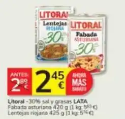 Consum Litoral - 30% sal y grasas oferta