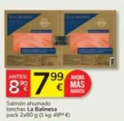 Consum La balinesa - salmón ahumado lonchas oferta