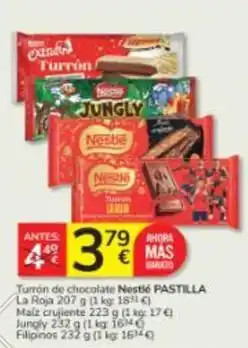 Consum Nestlé - turron de chocolate oferta