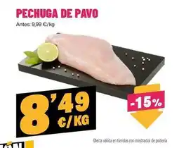 AhorraMas Pechuga de pavo oferta