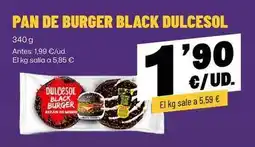 AhorraMas Dulcesol - pan de burger black oferta