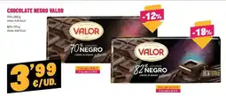 AhorraMas Valor - chocolate negro oferta