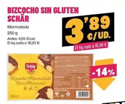 AhorraMas Schär - bizcocho sin gluten oferta