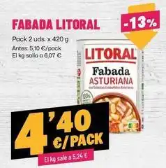 AhorraMas Litoral - fabada oferta