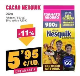 AhorraMas Nestlé - cacao nesquik oferta