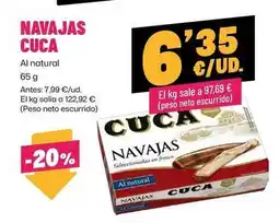 AhorraMas Cuca - navajas oferta