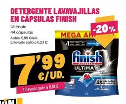 AhorraMas Finish - detergente lavavajillas en capsulas oferta