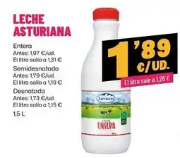 AhorraMas La asturiana - leche oferta