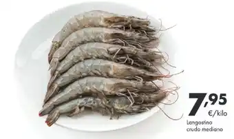 Langostino crudo mediano