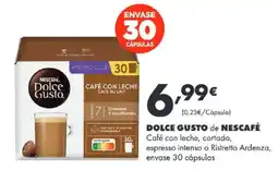 Supermercados Lupa Dolce Gusto de Nescafé Café con leche oferta