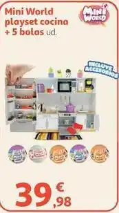 Alcampo Mini world playset cocina +5 bolas oferta
