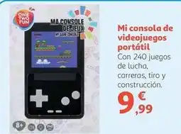 Alcampo One two fun - mi consola de videojuegos portátil oferta