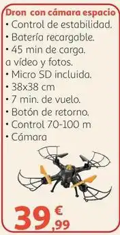 Alcampo Control - dron con cámara espacio oferta