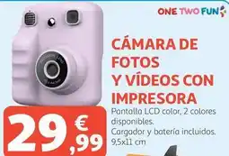 Alcampo One two fun - camara de fotos y videos con impresora oferta