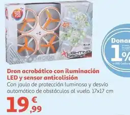 Alcampo One - dron acrobatico con iluminación led y sensor anticolision oferta