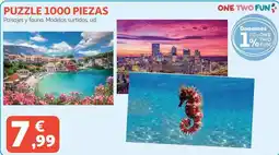 Alcampo One two fun - puzzle 1000 piezas oferta