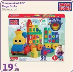 Alcampo Mega bloks - tren musical abc oferta